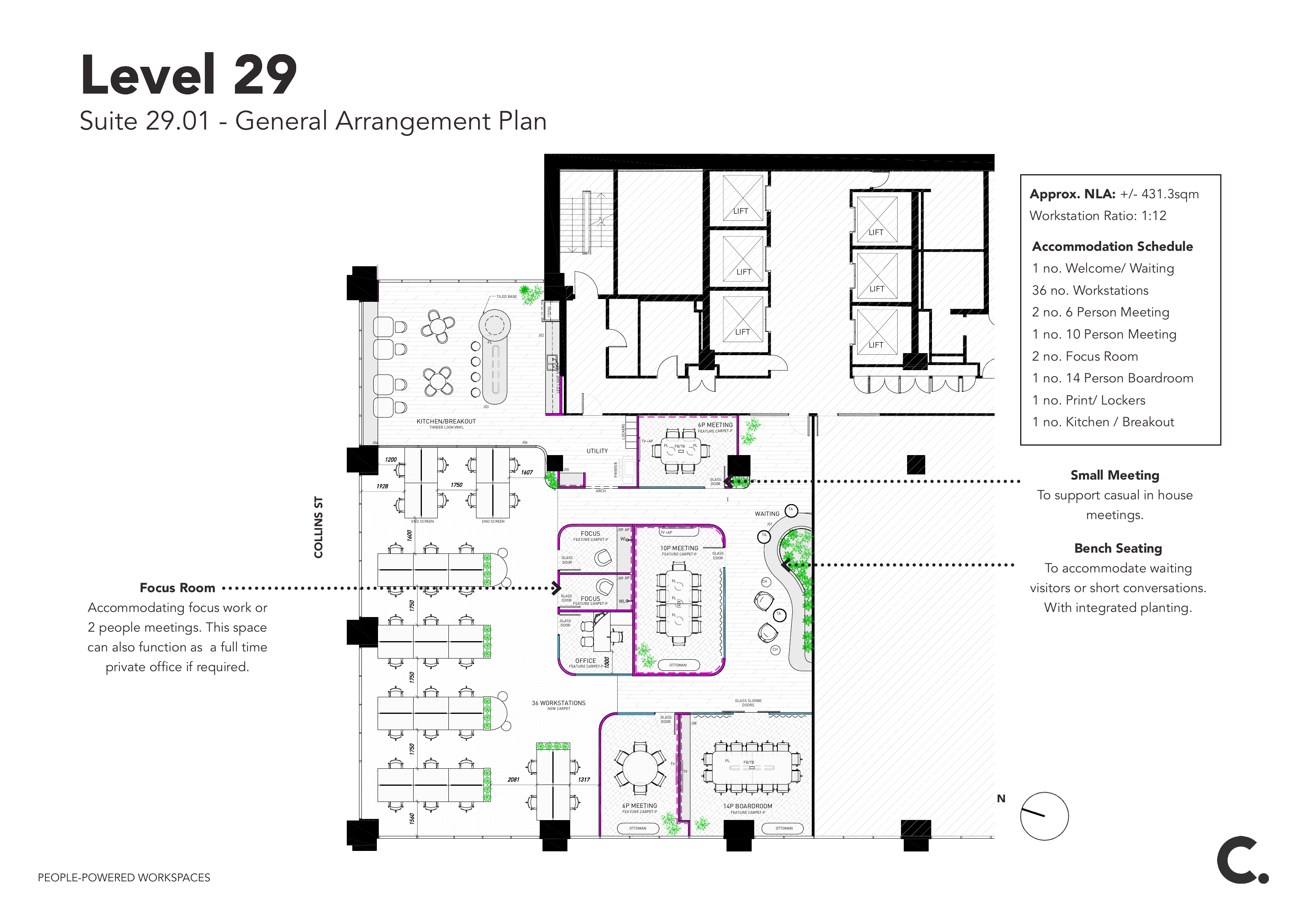 Level 29 Suite 29.01 General Arrangement Plan